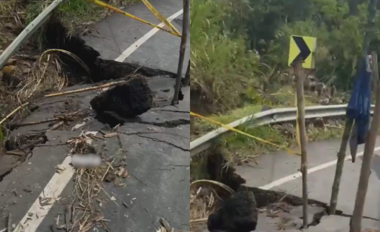  Fallas geológicas y lluvias amenazan vía nacional de Santander hacia Bogotá